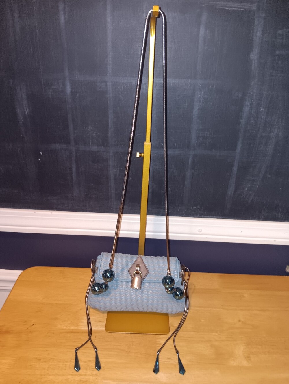 Marc Jacbos Rare Htf 2009 Runway Memphis  Leather Rope Chain Crossbody Bag